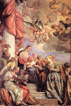  Catherine Painting - The Marriage of St Catherine Renaissance Paolo Veronese